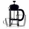 Caneca Bodum Bistro de Vidro de Parede Dupla, conjunto de 2 unidades - qualidade premium para desfrutar das suas bebidas preferidas.