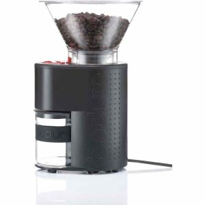 Moedor de café elétrico Bodum Bistro: prepare café fresco e saboroso em segundos! Ideal para os amantes de café exigentes. Adquira já!