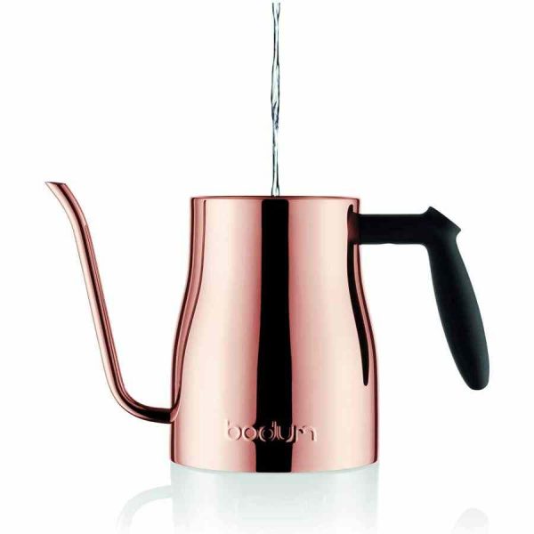 Chaleira Bodum Bistro Gooseneck 1 l em Aço Inoxidável: Design elegante para um chá perfeito. Leve para casa a sua chaleira premium!