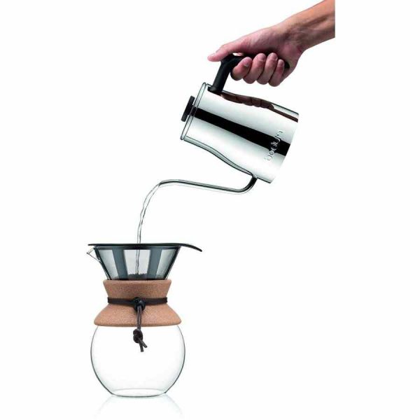 Chaleira Bodum Bistro Gooseneck 1 l em Aço Inoxidável para um Chá Perfeito | Loja Online