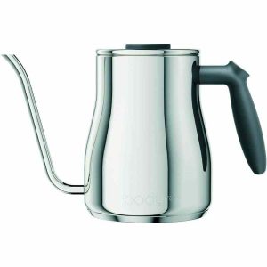 Chaleira Bodum Bistro Gooseneck 1 l, Aço - Elegância e qualidade numa chaleira de aço premium de 1 litro para chá perfeito em casa. Ideal para presentear ou usar diariamente.