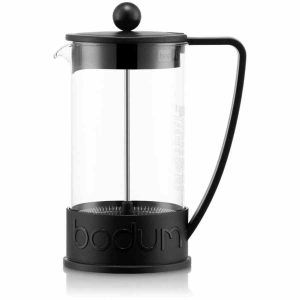 Bodum Brasil Prensa Francesa 8 Copos, 1000 ml - Cafeteira de vidro resistente com design elegante, para 8 chávenas de café fresco e aromático. Ideal para apreciadores de café!