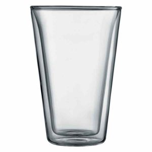 Jarra de Vidro de Parede Dupla Bodum Cantina, Conjunto de 2 - Design premium para desfrutar bebidas frescas à temperatura ideal. Ideal para presentear.