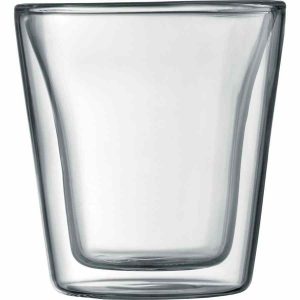 Jogo de 2 Copos de Parede Dupla Bodum Cantina Vidro - Qualidade Premium para Degustar em Casa.
