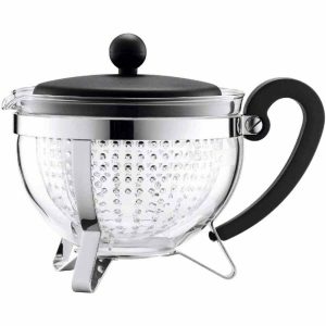 Elegante bule Bodum Chambord 1,0 l para desfrutar do seu chá favorito. Adicione um toque de sofisticação à sua rotina diária!