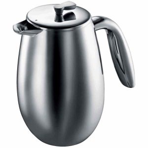 Prensa Francesa Bodum Columbia de Parede Dupla para Café - Prático e Elegante, 1L. Aprecie um café saboroso com esta prensa francesa de qualidade premium. Ideal para presentear ou usar em casa.