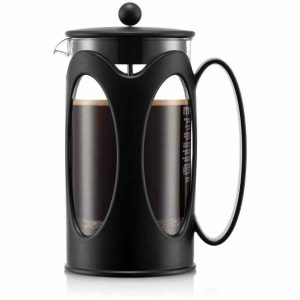 Cafeteira Bodum Kenya French Press, ideal para um café fresco e aromático em casa. Design elegante para apreciar o melhor café.