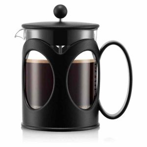 Cafeteira de Émbolo Bodum Kenya para Café, Design Elegante em Aço Inoxidável, 1L - Preparo de Café Perfeito em Casa. Compre Online!