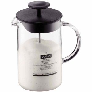 Jarra Bodum Espumante de Leite Latteo 250 ml para Cappuccinos cremosos. Design elegante e funcional para baristas em casa. Compre já!