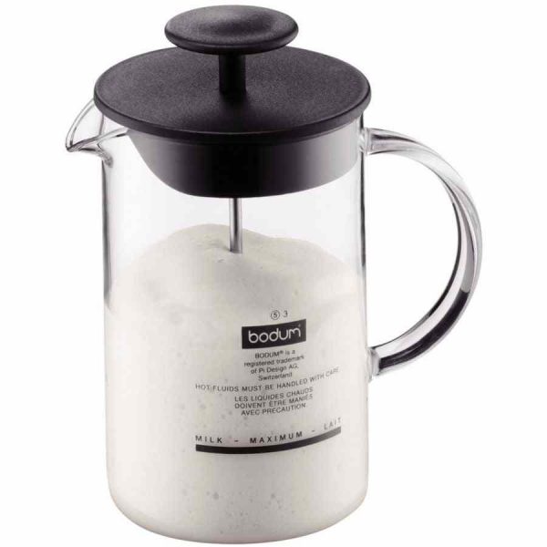 Jarra Bodum Espumante de Leite Latteo 250 ml para Cappuccinos cremosos. Design elegante e funcional para baristas em casa. Compre já!