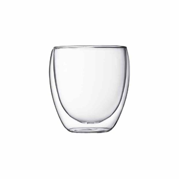 Copos de Parede Dupla Bodum Pavina em Vidro de Alta Qualidade para Bebidas Quentes e Frias - Conjunto de 2 Unidades. Ideal para Presentear!