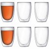 Copos Bodum Pavina em Vidro de Parede Dupla para Bebidas Quentes e Frias - Conjunto de 2 Unidades, 250ml cada. Adicione sofisticação à sua rotina!