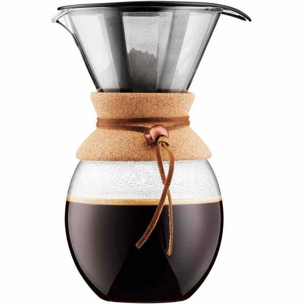Cafeteira Bodum Pour Over 12 Xícaras de Café com Filtro 1500 ml - Desfrute de café fresco e aromático em casa. Compre já!