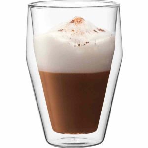 Caneca Bodum Titlis Vidro Parede Dupla, 2 unidades - Design elegante e durável para desfrutar de café ou chá quente. Compre online!