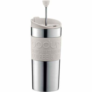Caneca isolada Bodum Travel Press 350 ml - Mantém as tuas bebidas quentes ou frias com estilo. Ideal para viagens ou no dia a dia.