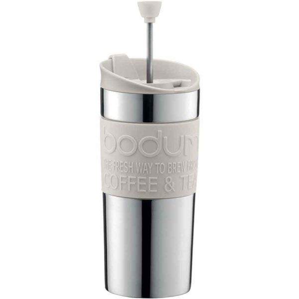 Caneca isolada Bodum Travel Press 350 ml - Mantém as tuas bebidas quentes ou frias com estilo. Ideal para viagens ou no dia a dia.