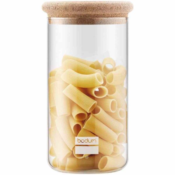 Frasco de armazenamento Bodum Yohki com tampa de cortiça para organizar com estilo. Compre já!