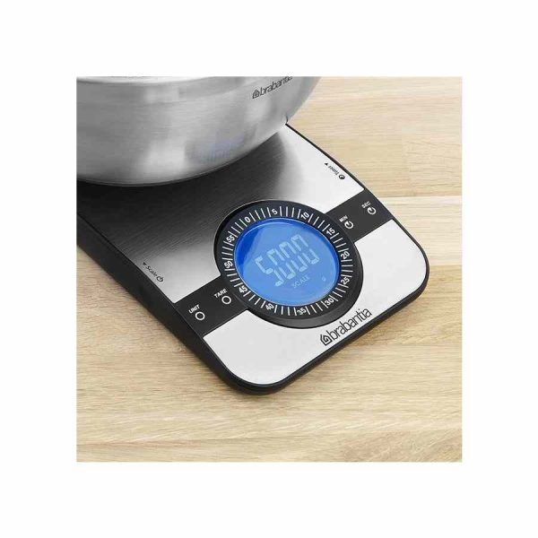 Balança de cozinha Brabantia com temporizador para uma culinária perfeita. Ideal para precisão e qualidade. Compre já online!