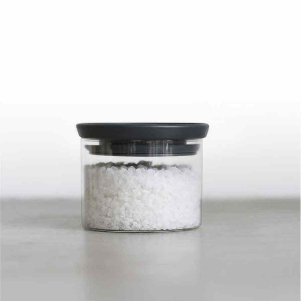 Frasco de vidro empilhável Brabantia com tampa cinza - Organização elegante para a sua casa. Onde design encontra funcionalidade. Compre online agora!