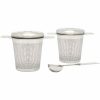 Conjunto Bredemeijer 2 Filtros Aço Inoxidável + Colher de Chá, kit elegante para chá. Ideal para apreciadores de chá. Compre online!