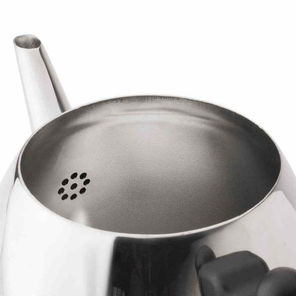 Bule Bredemeijer Duet® Classic II 1200 ml, elegância em aço inoxidável e preto para chá perfeito. Adquira online!