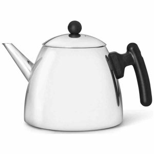 Bule Bredemeijer Duet® Classic II 1200 ml em Inox e Preto: sofisticação e elegância para servir chá quente. Compre já online!