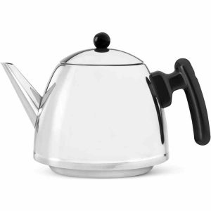 Bule Bredemeijer Duet® Classic 1200 ml, elegante e durável em inox preto. Ideal para chás quentes e frios. Adquira já o seu!