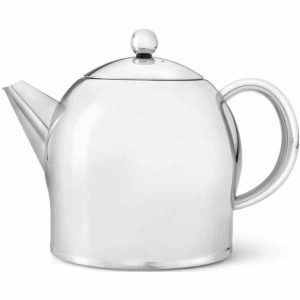 Chávena de chá de luxo Bredemeijer Minuet Santhee 0,5 l em aço polido para momentos elegantes de chá.