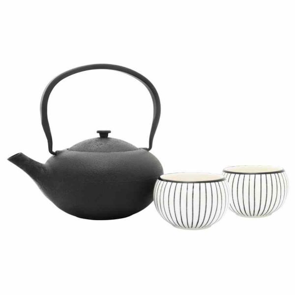 Conjunto de chá elegante Bredemeijer Shanxi com 2 xícaras, presente perfeito para apreciadores de chá. Alta qualidade e design sofisticado.