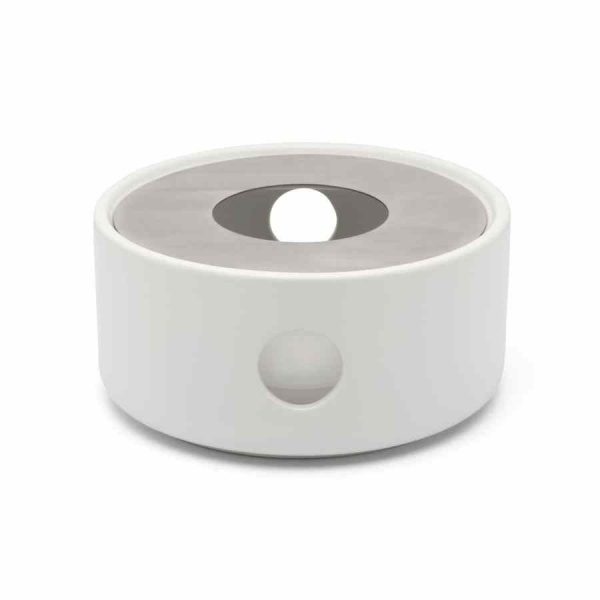 Bule de Cerâmica Bredemeijer Umea 1,2 l + Aquecedor de Chá, Branco para desfrutar de chás quentes com elegância e qualidade. Ideal para casa ou escritório. Compre online!