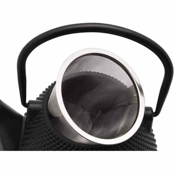 Bule Bredemeijer Wuhan 1000 ml em Ferro Fundido, Design Elegante em Preto. Ideal para Chá. Adicione Estilo à Sua Cozinha!