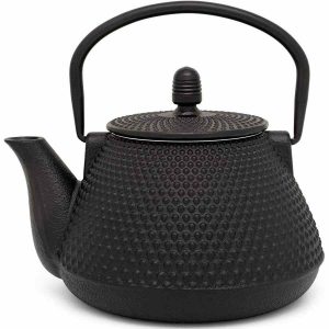 Bule Bredemeijer Wuhan 1000 ml em Ferro Fundido, cor Preto - Elegância e qualidade num bule refinado para chás únicos. Compre já!