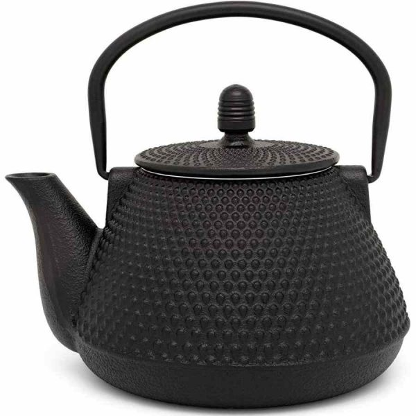 Bule Bredemeijer Wuhan 1000 ml em Ferro Fundido, cor Preto - Elegância e qualidade num bule refinado para chás únicos. Compre já!