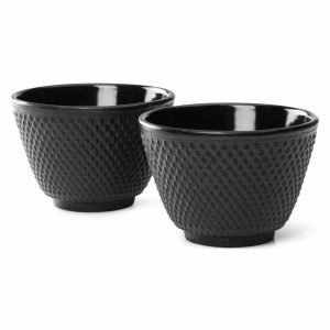 Copos de Chá Bredemeijer Xilin em Ferro Fundido 100 ml, 2 unidades - Conjunto de chá premium, durável e elegante para apreciar momentos especiais. Ideal para presentear!