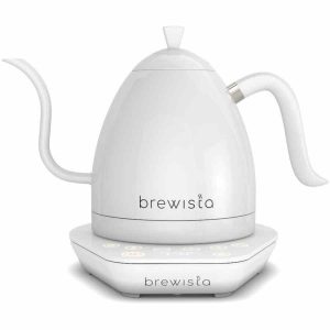 Chaleira de temperatura variável Brewista Artisan Gooseneck 1 l para café perfeito em casa ou no escritório - Compra online.