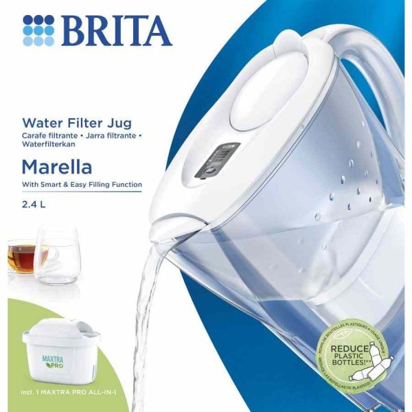 Jarro com filtro de água Brita Marella Memo Maxtra+ em branco - Purificador de água de alta qualidade para casa - Compra online.