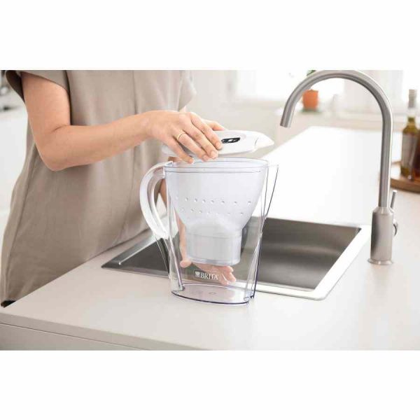 Jarro com filtro de água Brita Marella Memo Maxtra+, branco - Purificação avançada para água fresca e saudável em casa. Aproveite já!