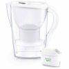 Jarro com filtro de água Brita Marella Memo Maxtra+ branco para água purificada em casa. Design elegante e eficiente. Compre online agora!