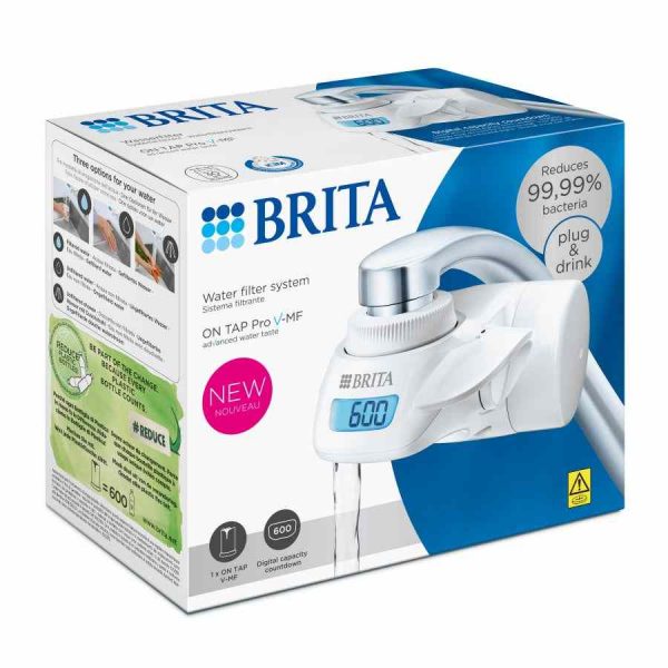 Sistema de filtro de água Brita On Tap para água pura em casa. Tecnologia avançada de filtração. Mantenha a sua água fresca e saudável!