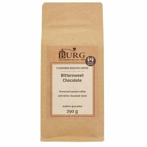 Café moído de alta qualidade com delicioso sabor a chocolate amargo Burg, 250 g - Compre online hoje!