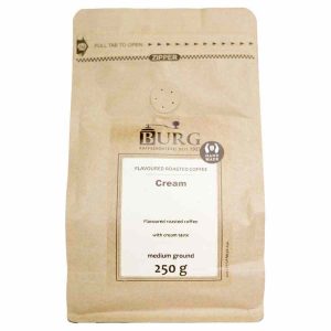 Café Sabor Burg, Creme 250 g Moído - Delicioso café moído de alta qualidade para os amantes de café exigentes. Aproveite o melhor aroma e sabor em cada chávena!