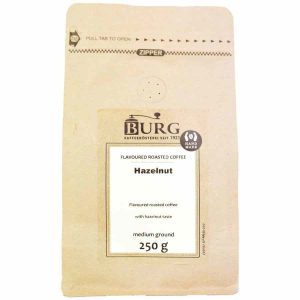 Café Sabor Burg, Avelã 250 g Moído - Delicie-se com o melhor café moído com aroma delicioso a avelã. Produto premium online.