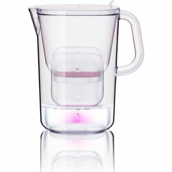 Jarro filtro de água de mesa BWT AQUAlizer Baselight 2,6 l + acessórios - Purificador de Água de Alto Desempenho para Casa, 2,6 Litros