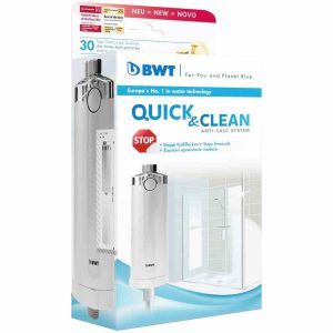 Sistema de filtro anti-calcário BWT Quick & Clean para água pura em casa. Aproveite uma solução eficaz e duradoura! Compre online agora.