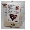 Papel filtro cone CAFEC ABACA p/ 1 xícara, marrom, alta qualidade. Compre online para café perfeito em Portugal.