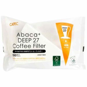 Filtro de Café CAFEC Abaca+ Deep 27, 100 un - Desfrute de café de qualidade superior com este filtro de café premium! Compre online e saboreie cada xícara.