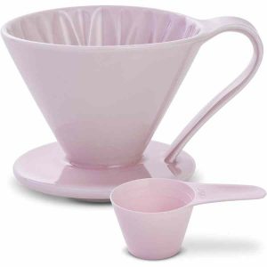 Conjunto de Gotejador de Flores CAFEC Arita Ware, ideal para 4 xícaras de café, elegância e qualidade para o seu café perfeito. Compre já!
