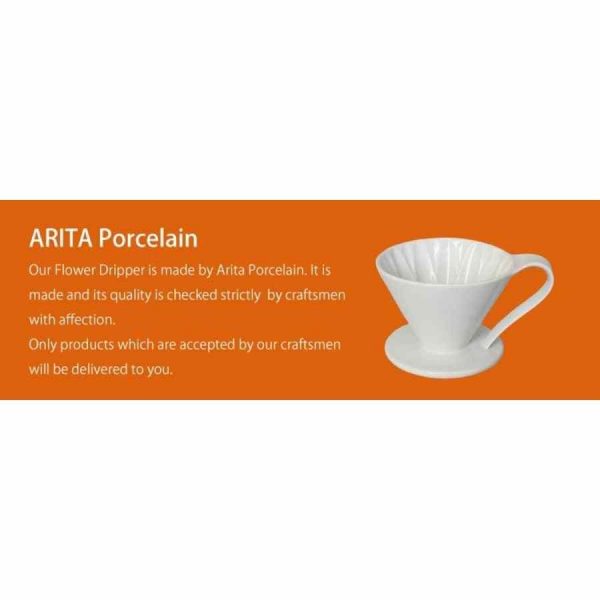Gotejador de flores CAFEC Arita Ware 4 xícaras - Design japonês para um café perfeito em casa!