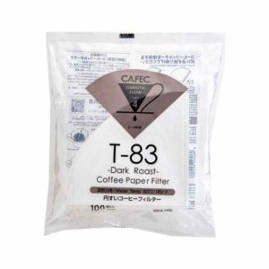 Filtro de papel café CAFEC Dark Roast T-83 para 4 xícaras, embalagem com 100 unidades - Qualidade premium para o seu café perfeito!