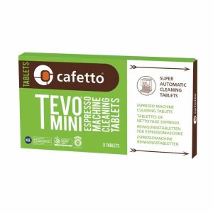 Pastilhas de limpeza orgânicas para máquina de café expresso - Pacote com 8 unidades. Limpeza eficaz para manter sua máquina sempre impecável.